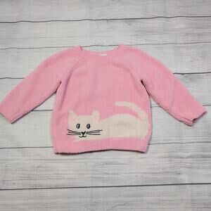 2T Hanna Andersson Marshmallow Kitty Sweater